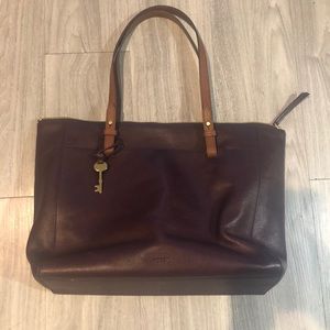 Women’s Fossil Burgundy Rachel Tote